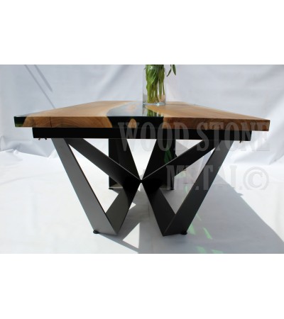 Stół Brilliant z żywicą epoksydową