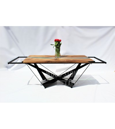 Stół Brilliant z żywicą epoksydową