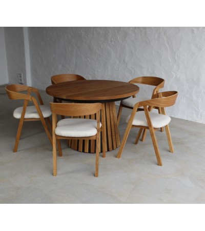 Krzesło dębowe Viko boucle olejowane