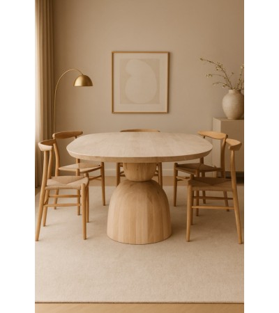 Stół Aura toczone kule u podstawy