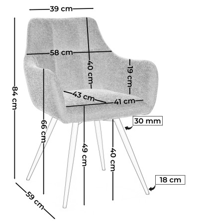 Krzesło obrotowe Luno