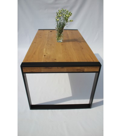 Stół dębowy Grand – lity dąb, blat 80 mm