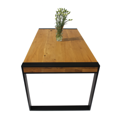 Stół dębowy Grand – lity dąb, blat 80 mm