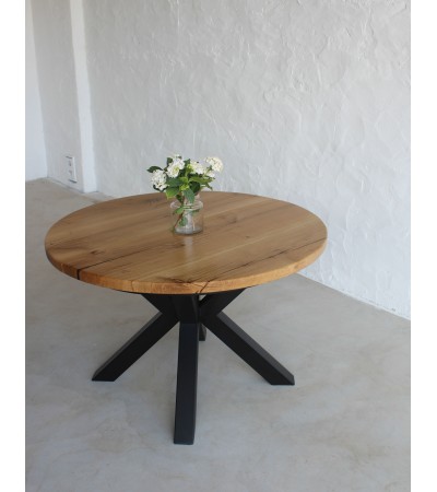 Stół dębowy okrągły Aris
