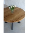 Stół dębowy okrągły Aris