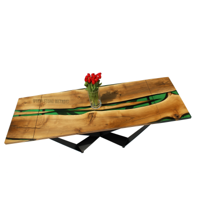 Stół Brilliant z żywicą epoksydową